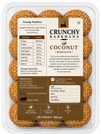 Crunchy Karkhana Coconut Biscuits | Crispy Coconut Cookies.