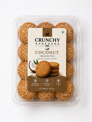 Crunchy Karkhana Coconut Biscuits | Crispy Coconut Cookies.